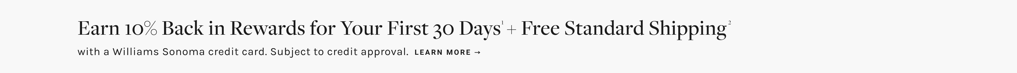 Williams Sonoma Credit Card
