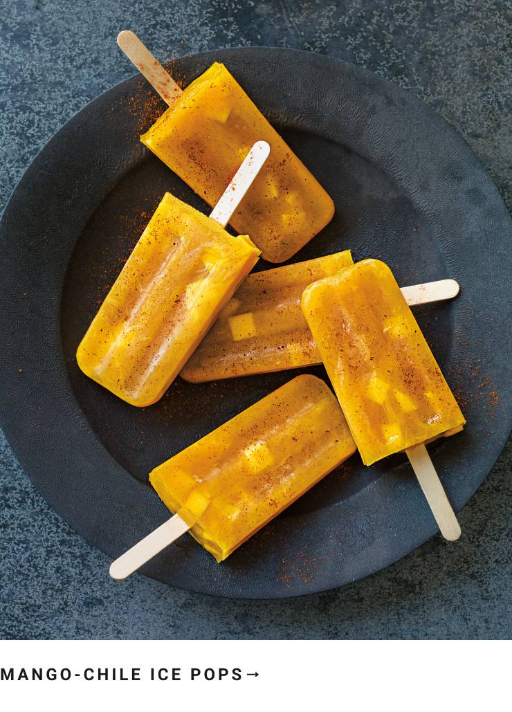 Mango-Chile Ice Pops