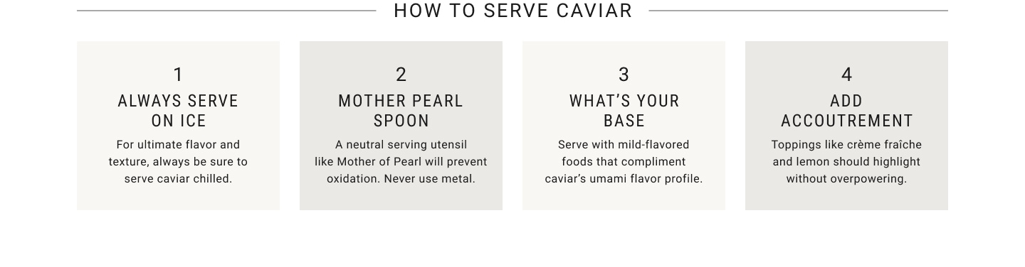 How to Serve Caviar
