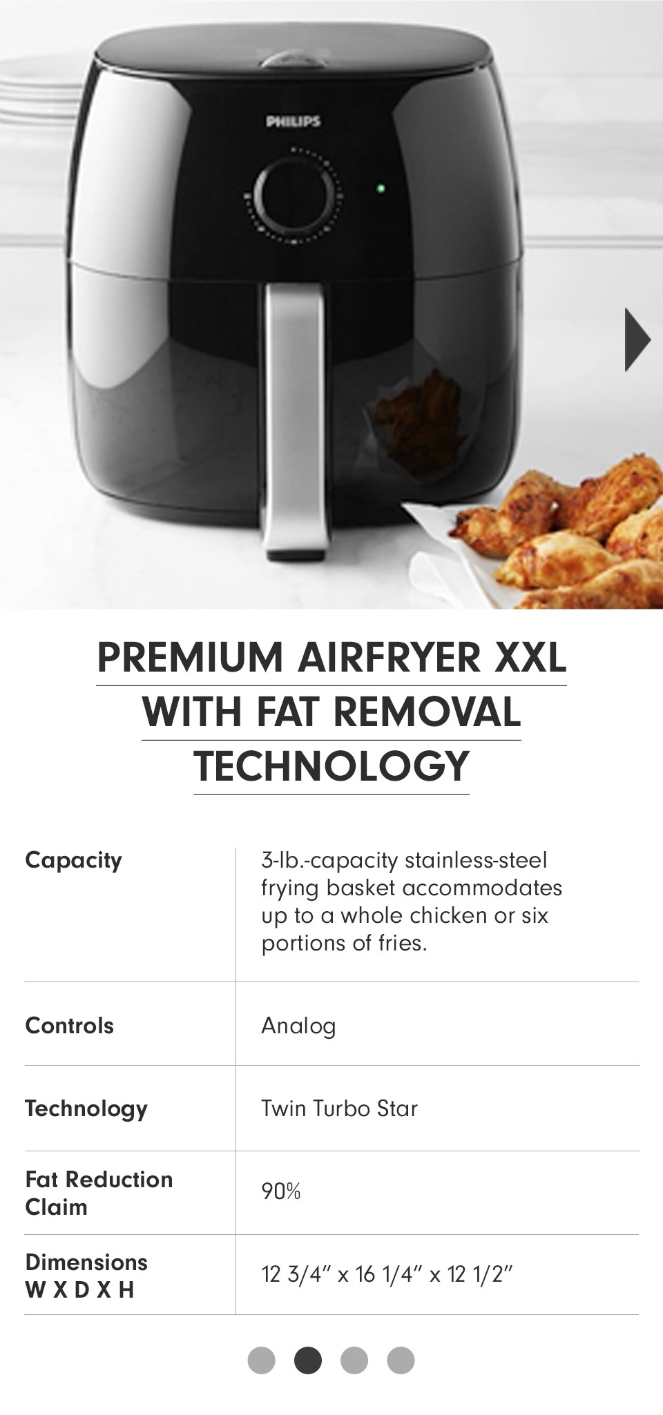 Premium Airfryer XXL with Fat Removal Technology > 