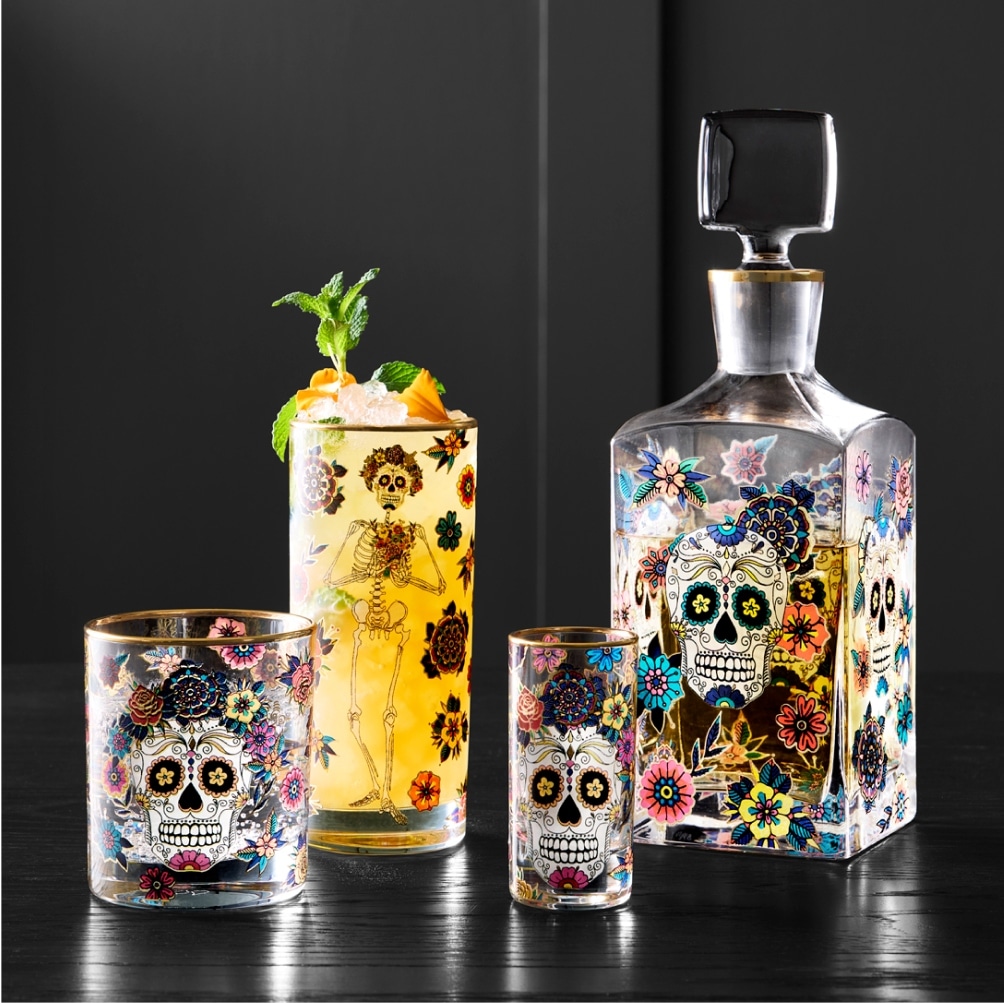 Day of the Dead Glassware Collection