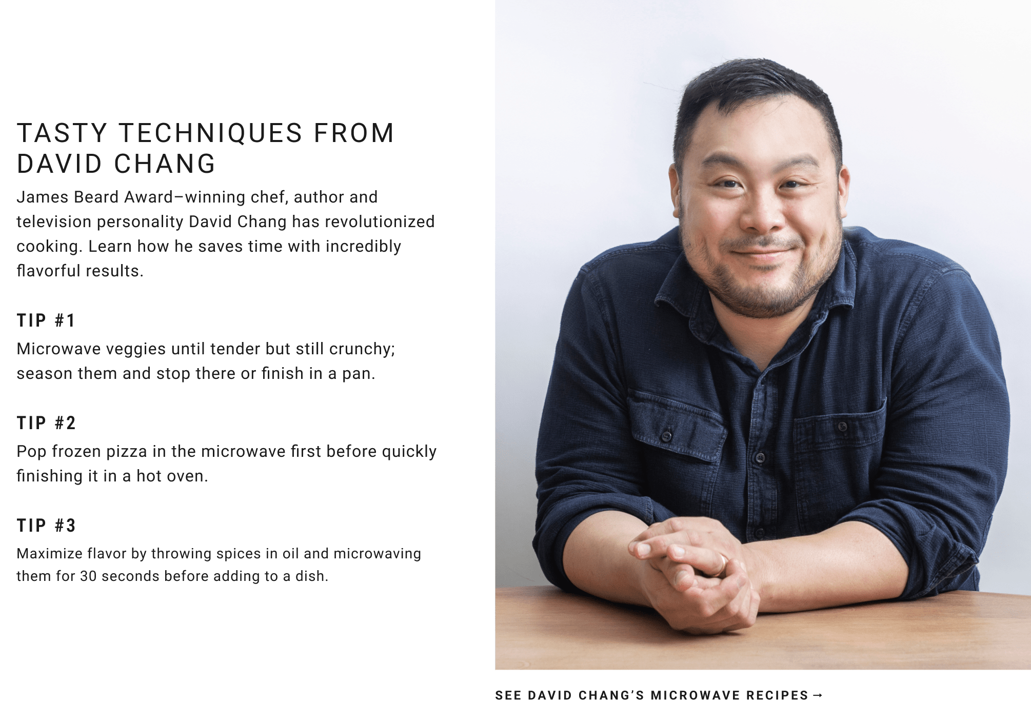 See David Chang's Microwave Recipes