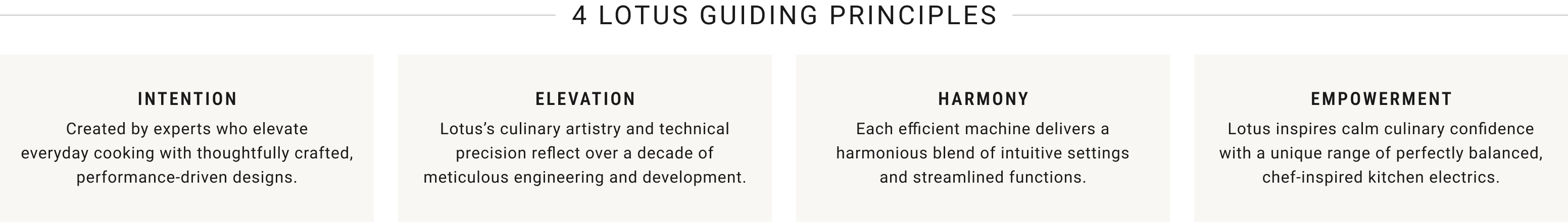 4 Lotus Guiding Principles