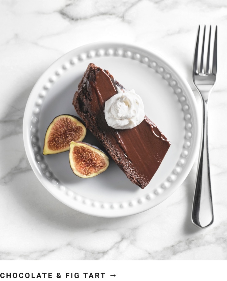 Chocolate & Fig Tart