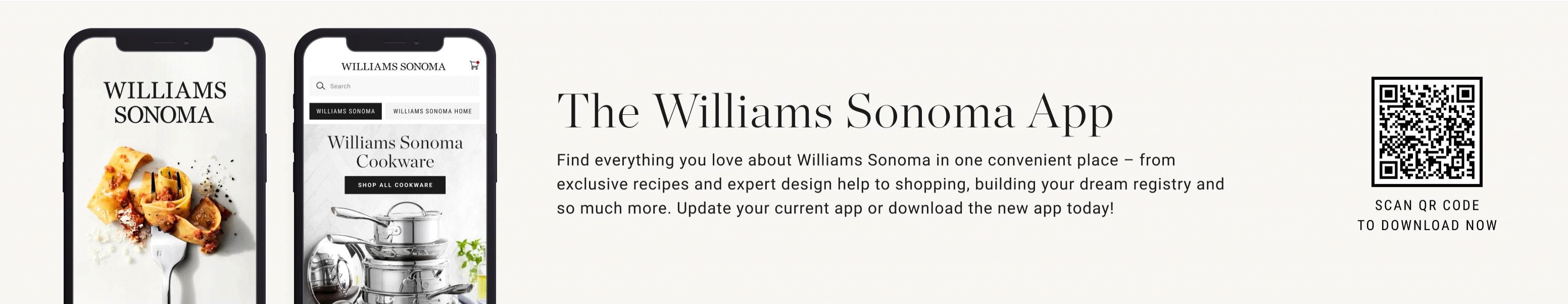 Download the Williams Sonoma App