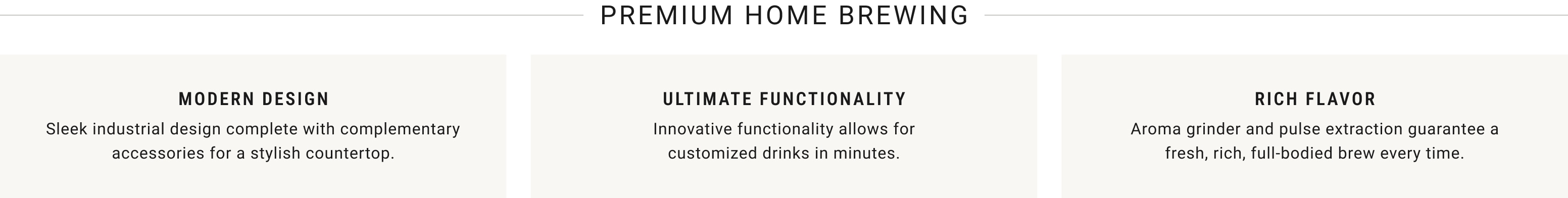 Premium Home Brewing