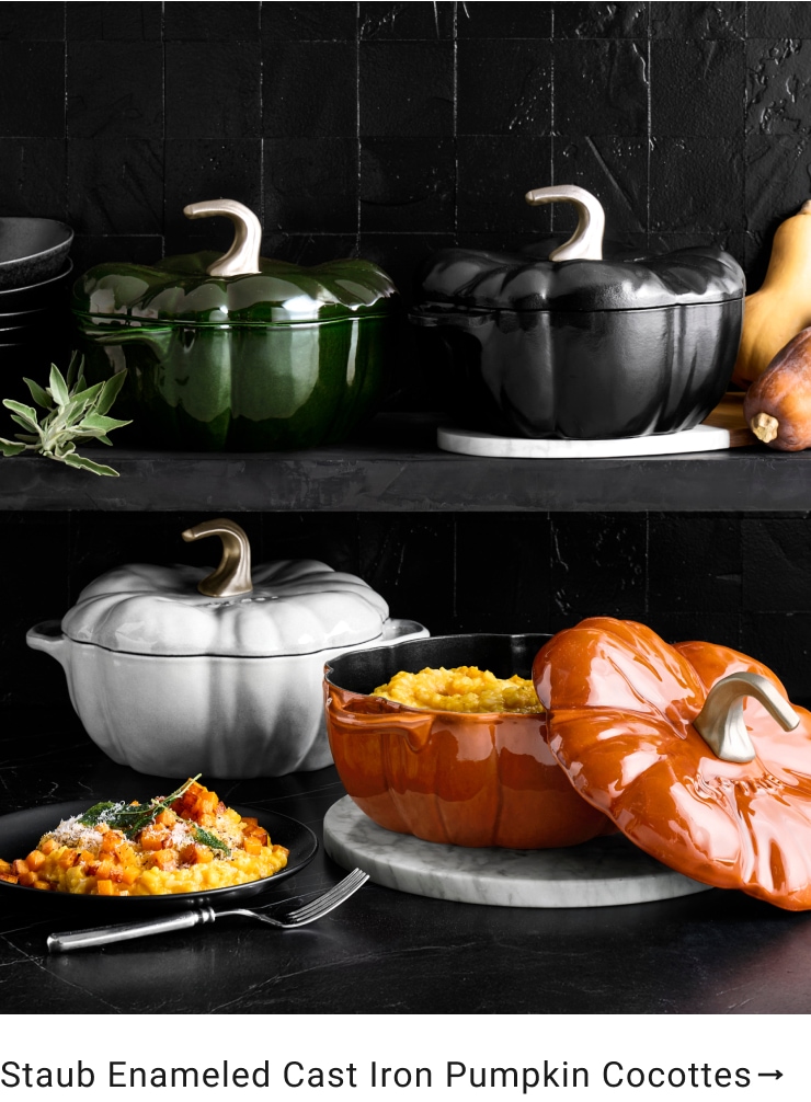 Shop Staub Enameled Cast Iron Pumpkin Cocottes