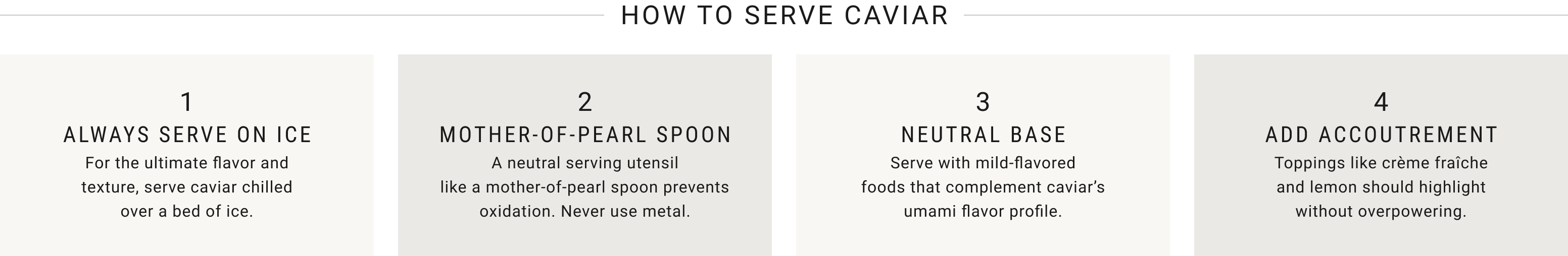 How to Serve Caviar