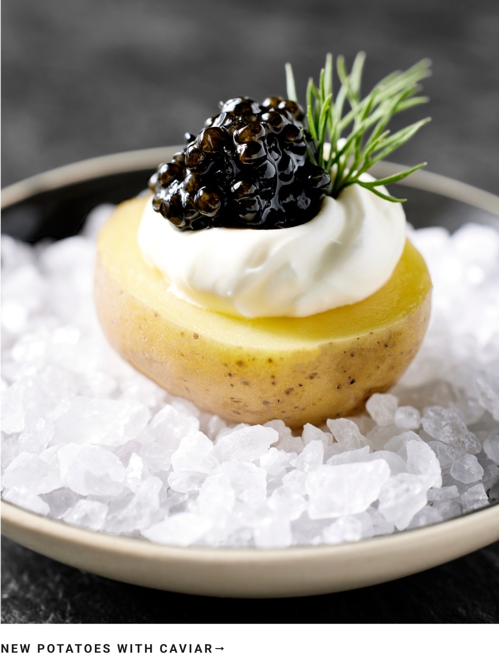 New Potatoes with Caviar