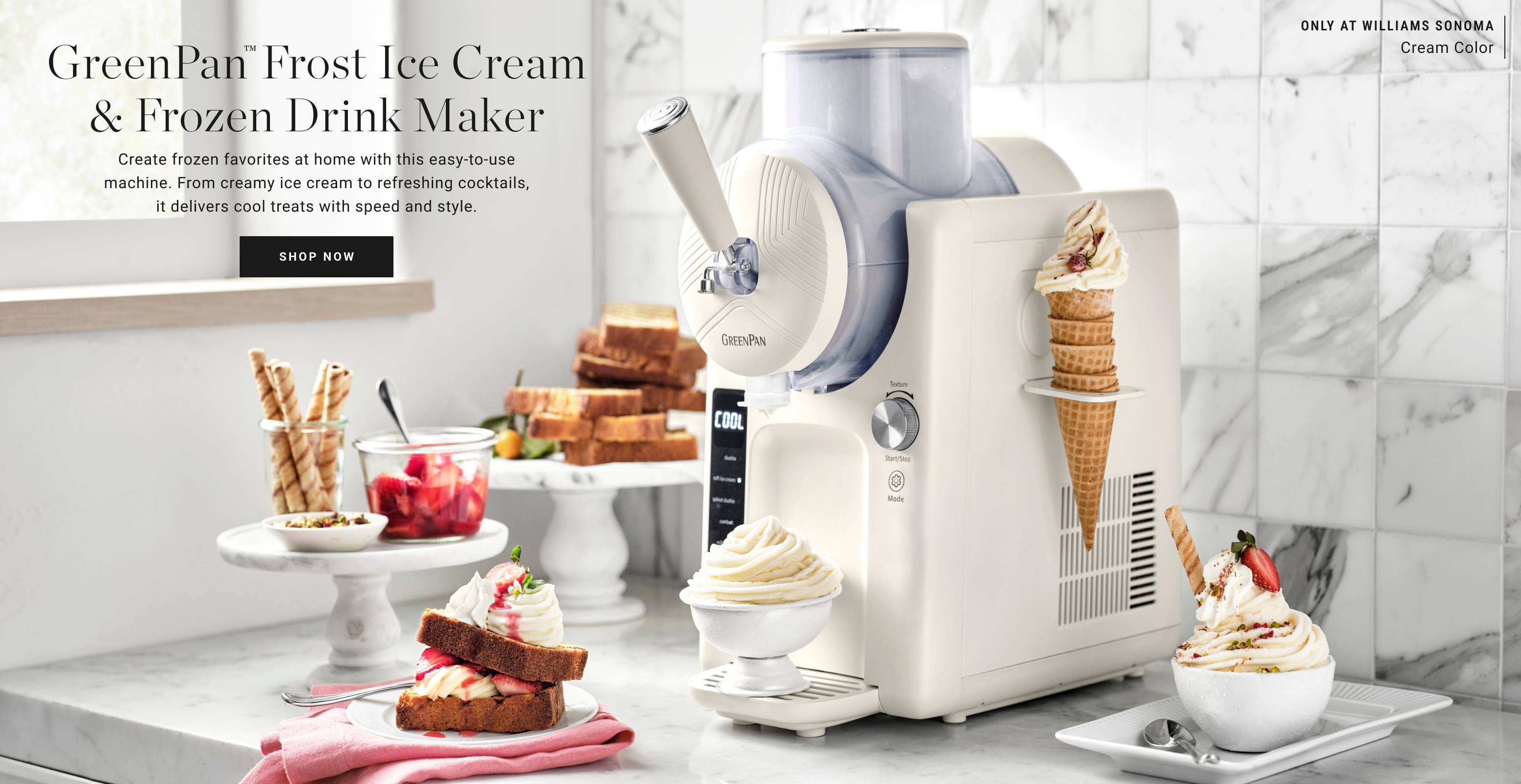 GreenPan™ Frost Ice Cream & Frozen Drink Maker