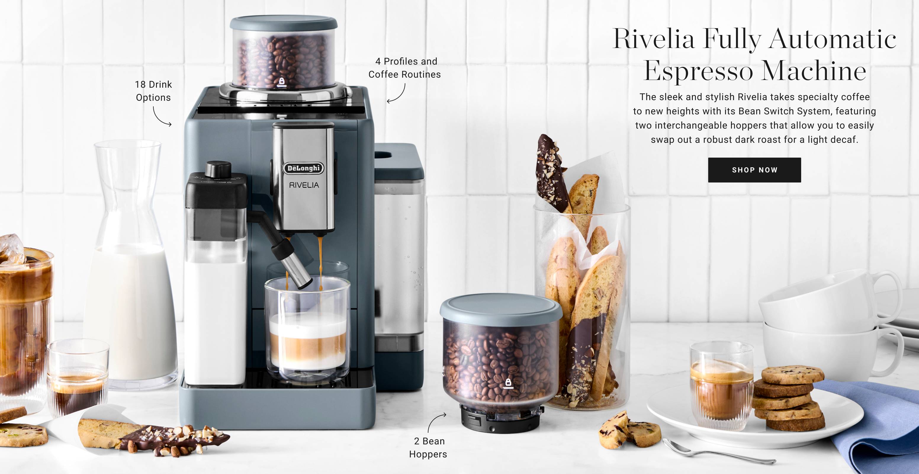 De'Longhi Rivelia Fully Automatic Espresso Machine