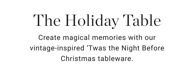 The Holiday Table