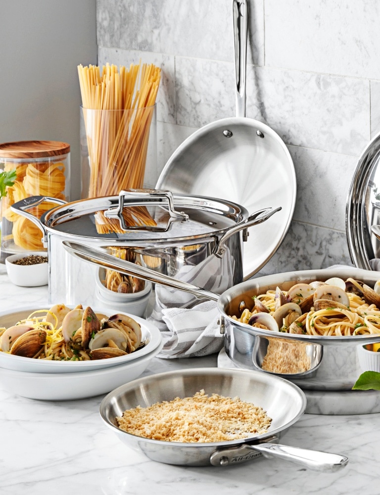 ウィリアムソヌマAll-Clad ステンレススチール 片手鍋 18cm All-Clad Cookware: Premium Kitchen Essentials | Williams Sonoma