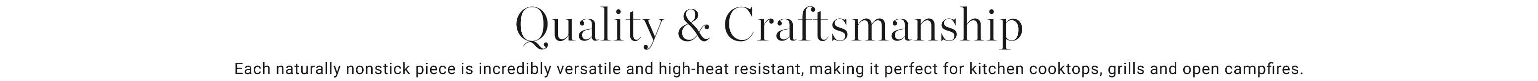 Quality & Craftsmanship