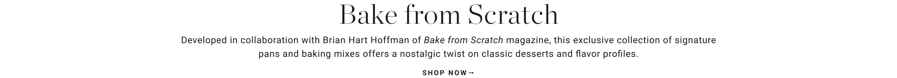 Shop Bake from Scratch