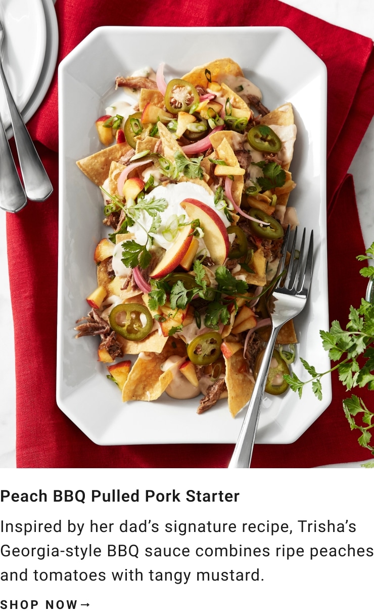 Peach BBQ Pulled Pork Starter