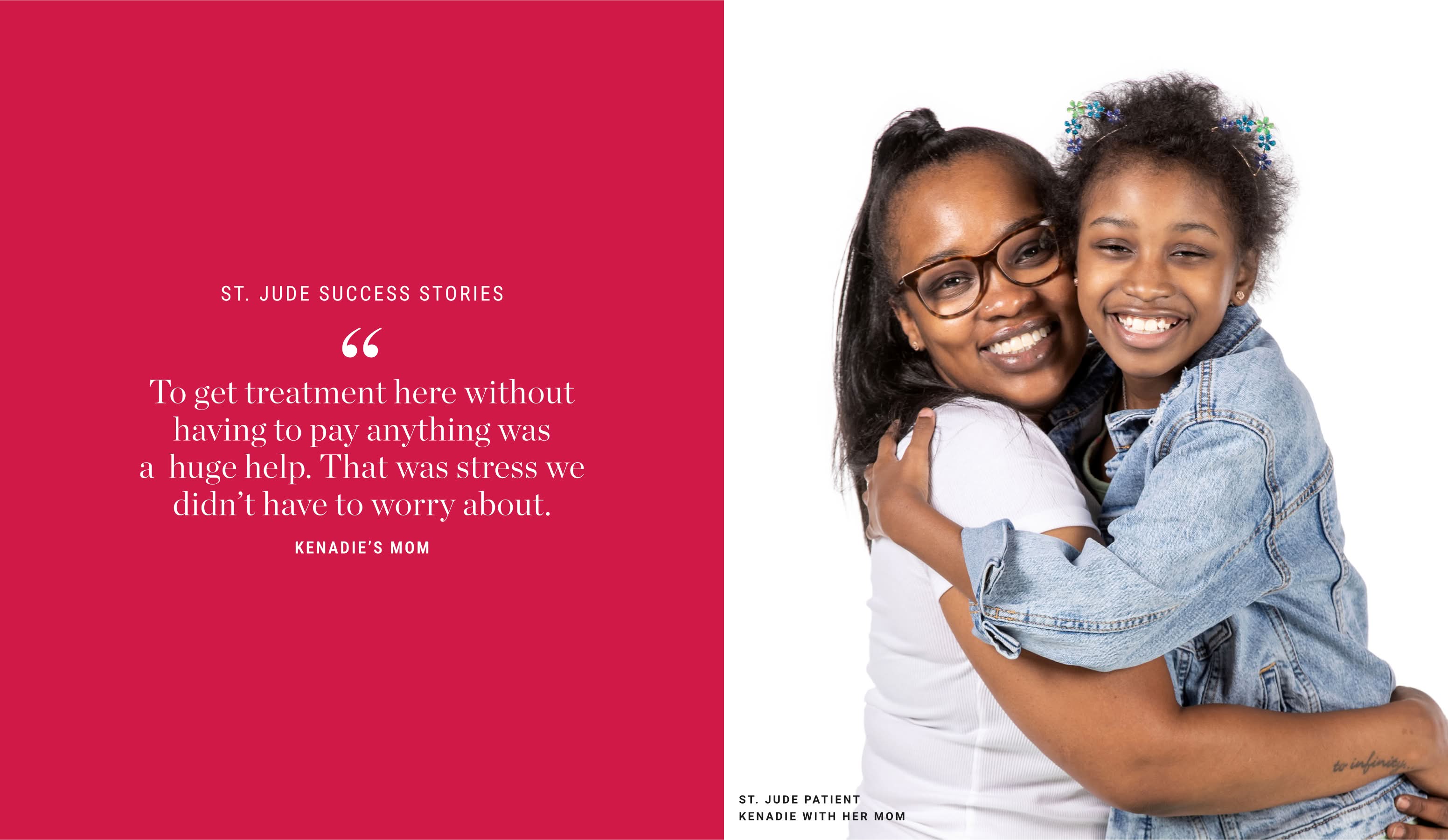 St. Jude Patient Kenadie with Her Mom St. Jude Patient Kenadie with Her Mom