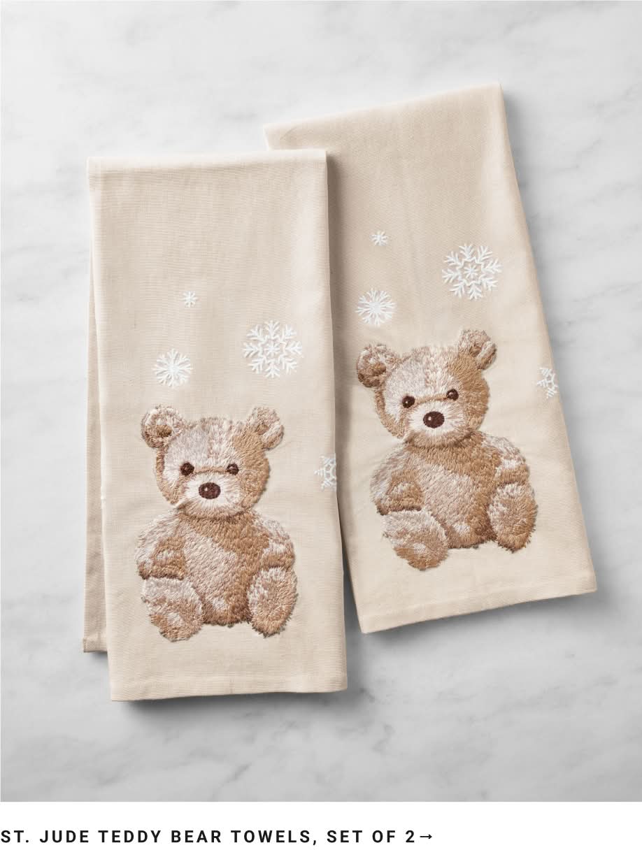 St. Jude Teddy Bear Towels, Set of 2 St. Jude Teddy Bear Towels, Set of 2
