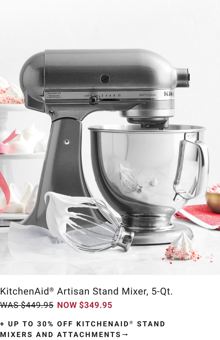 Shop KitchenAid® Stand Mixers & Attachments
