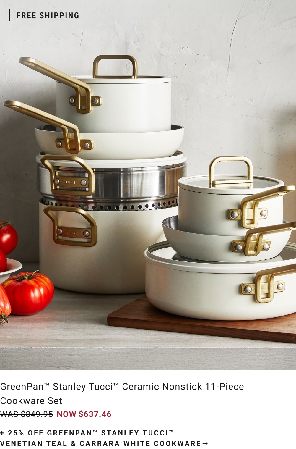 Shop Greenpan™ Stanley Tucci™ Cookware Shop Greenpan™ Stanley Tucci™ Cookware