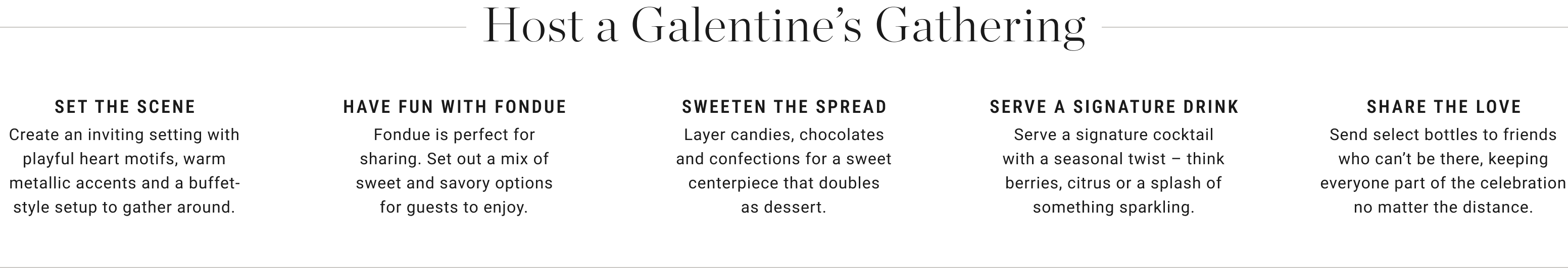 Host a Galentine's Gathering
