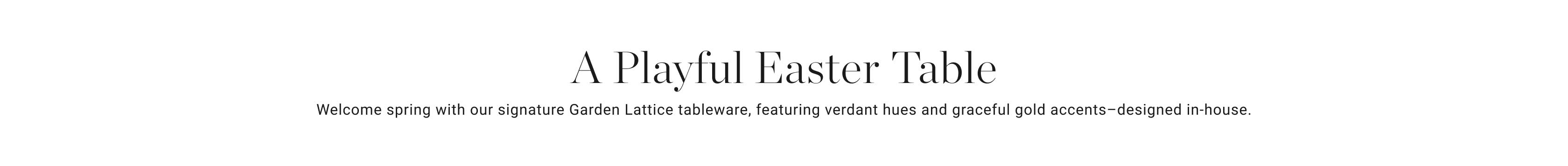 A Playful Easter Table