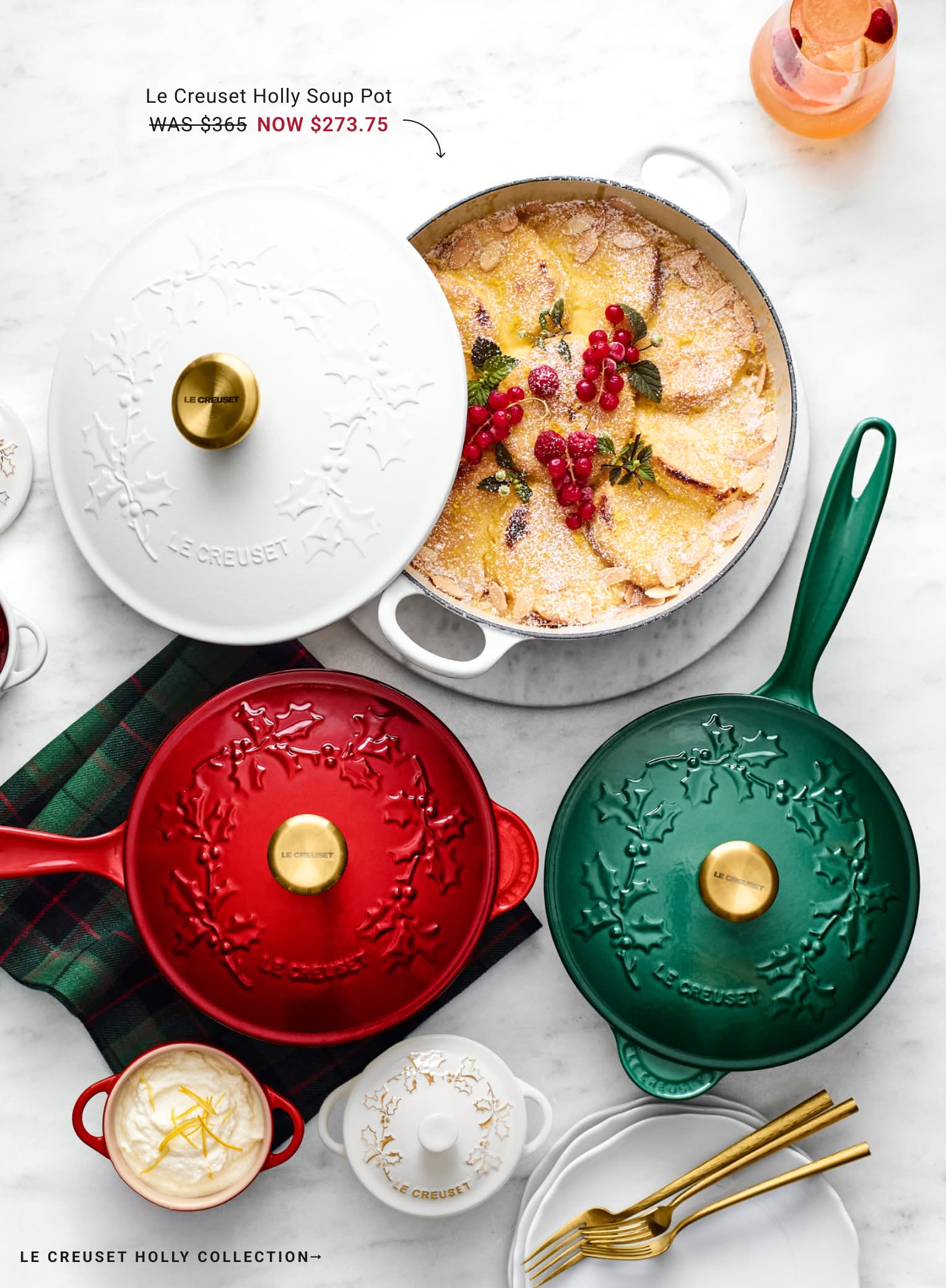 Shop Le Creuset Holly Collection Shop Le Creuset Holly Collection