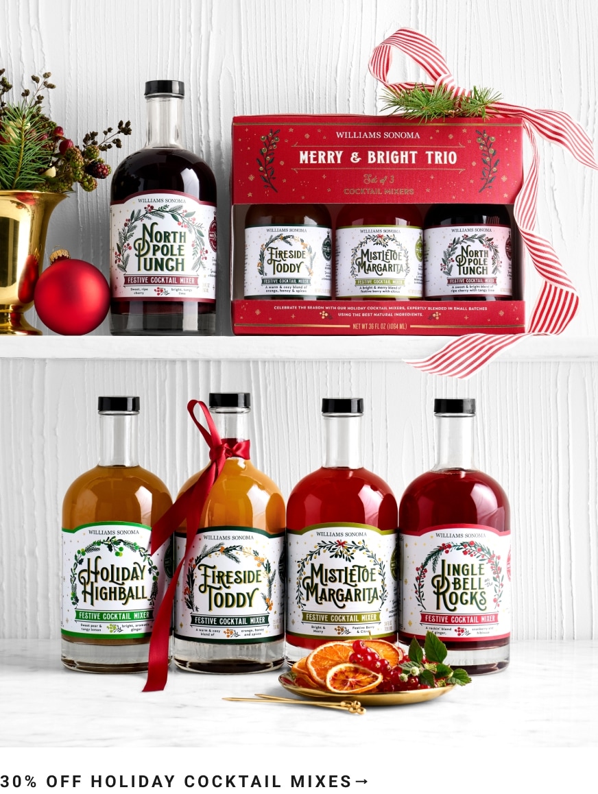 30% Off Holiday Cocktail Mixes