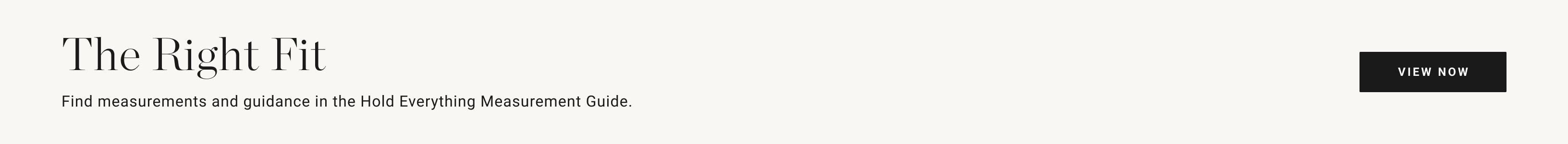 Hold Everything Measurement Guide