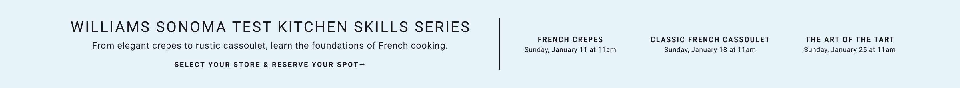 Test Kitchen Skills Series