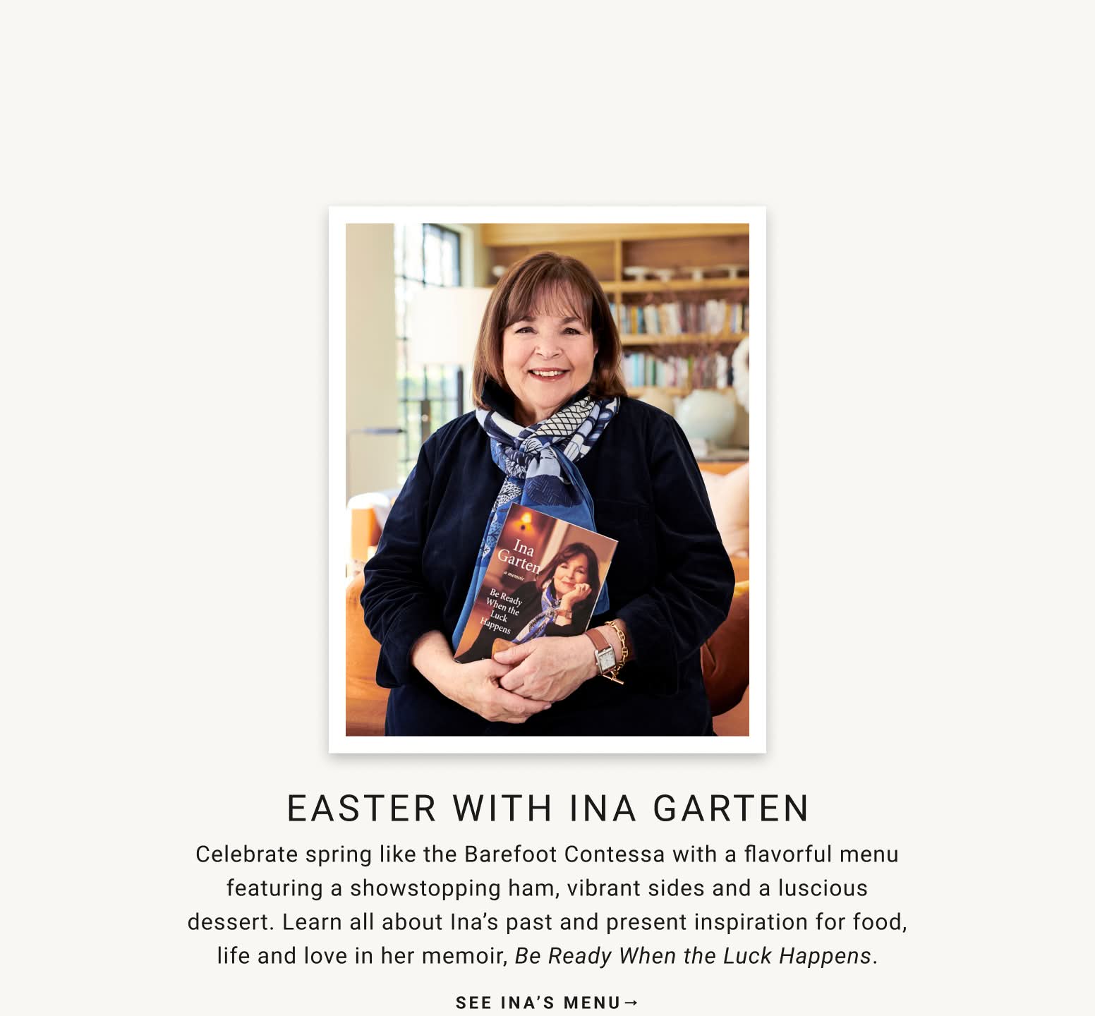 Ina Garten's Easter Menu