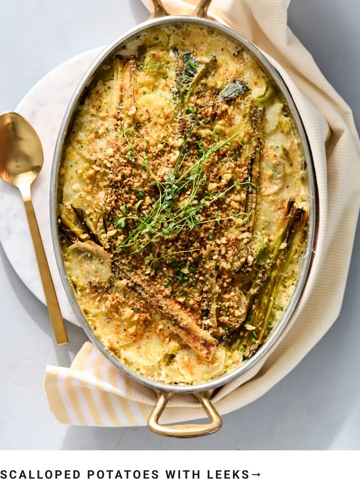 Scalloped Potatoes with Leeks