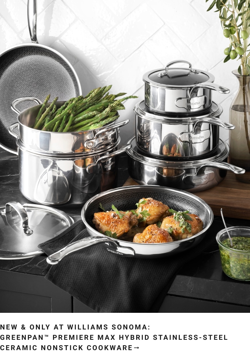 GreenPan™ Max Premiere Hybrid Stainless-Steel Nonstick Cookware