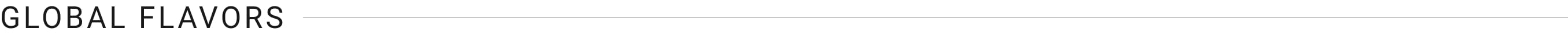 Global Flavors