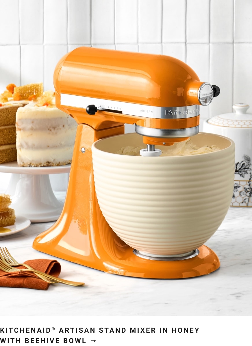 KitchenAid&reg; Artisan Stand Mixer in Honey with Beehive Bowl
