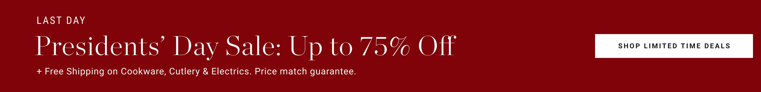 Shop Presidents' Day Sale Shop Presidents' Day Sale