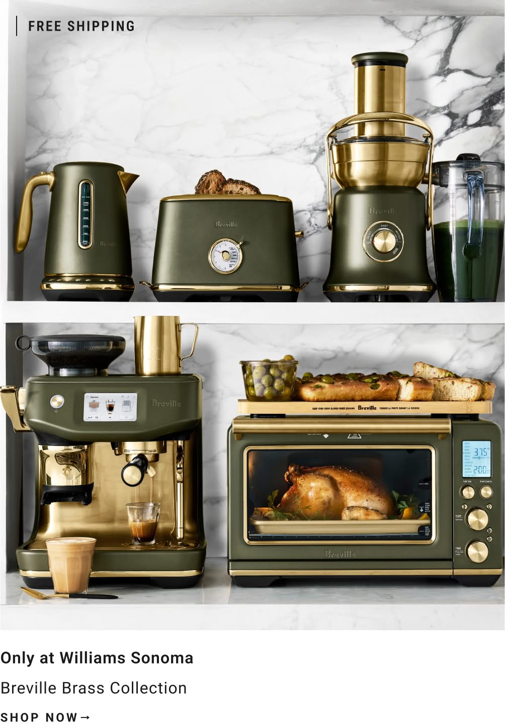 Shop Breville Brass Collection
