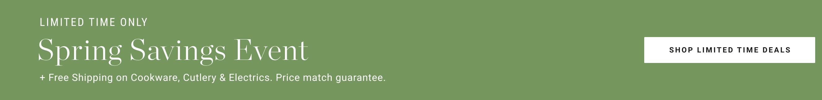 Shop Spring Savings Event