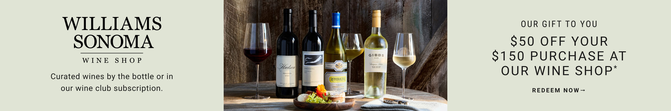 Williams Sonoma Wine Shop