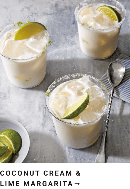 Coconut Cream and Lime Margarita