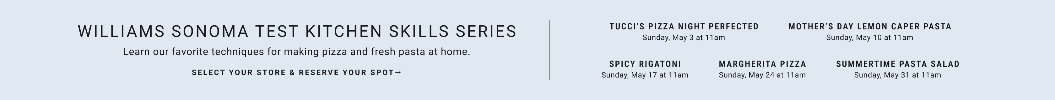 Williams Sonoma Test Kitchen Skill Series