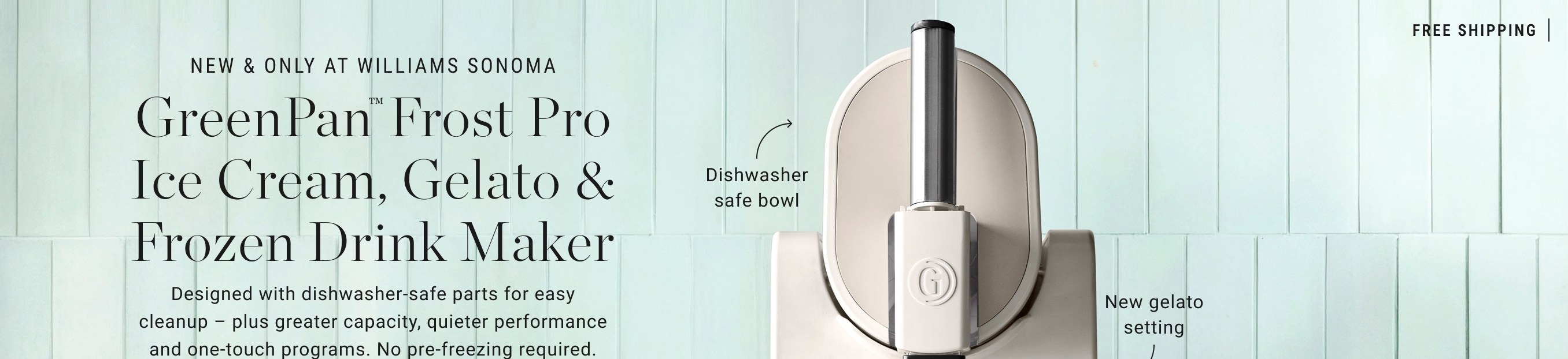 Shop GreenPan™ Frost Pro Ice Cream, Gelato & Frozen Drink Maker