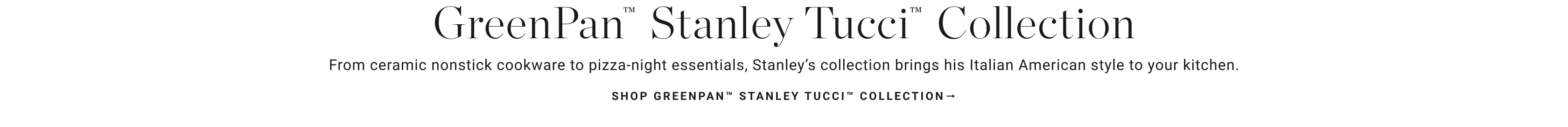 Shop Greenpan™ Stanley Tucci™ Collection