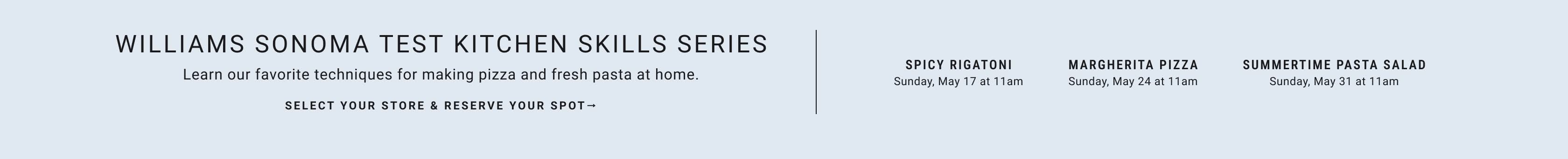 Williams Sonoma Test Kitchen Skill Series
