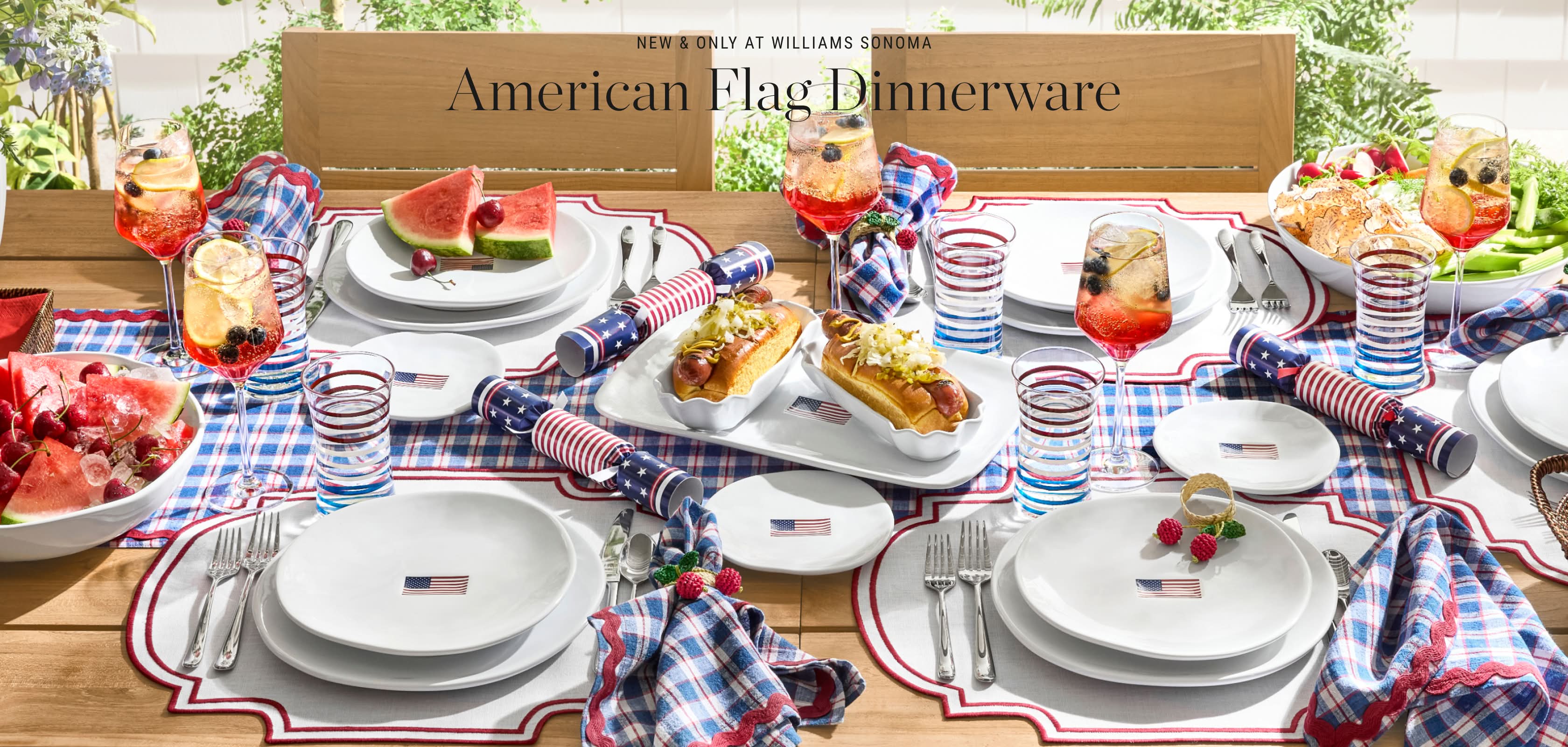 American Flag Dinnerware