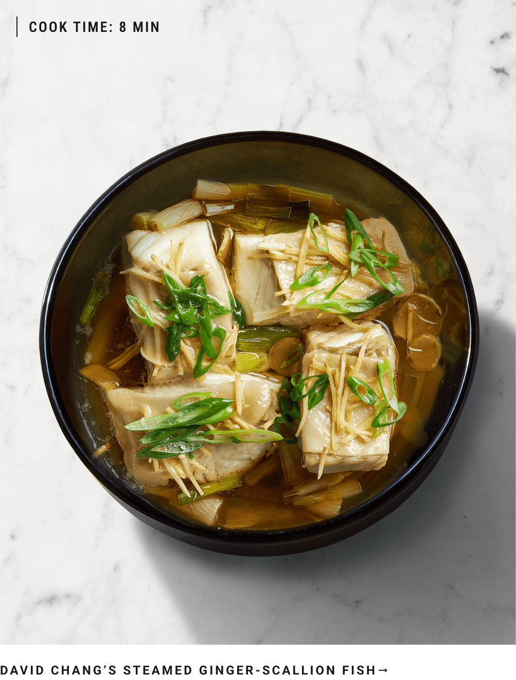David Chang's Steamed Ginger-Scallion Fish
