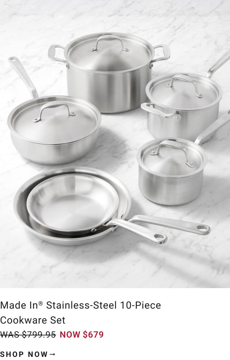 Shop Made In Stainless Steel Cookware Set Shop Made In Stainless Steel Cookware Set
