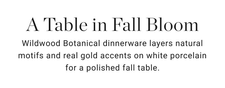 A Table in Fall Bloom
