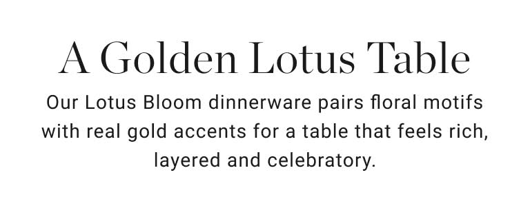 A Golden Lotus Table