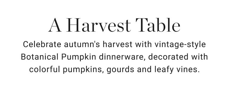 A Harvest Table